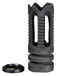 Yankee Hill 285C2 Phantom Flash Hider Black Steel with 1/2"-28 tpi Threads & Teeth for 5.56x45mm NATO AR-Platform
