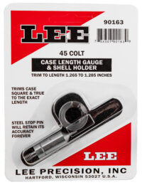 Lee Precision 90163 Case Length Gauge 45 Colt (LC) Steel Works With Cutter/Lock Stud Includes Shell Holder