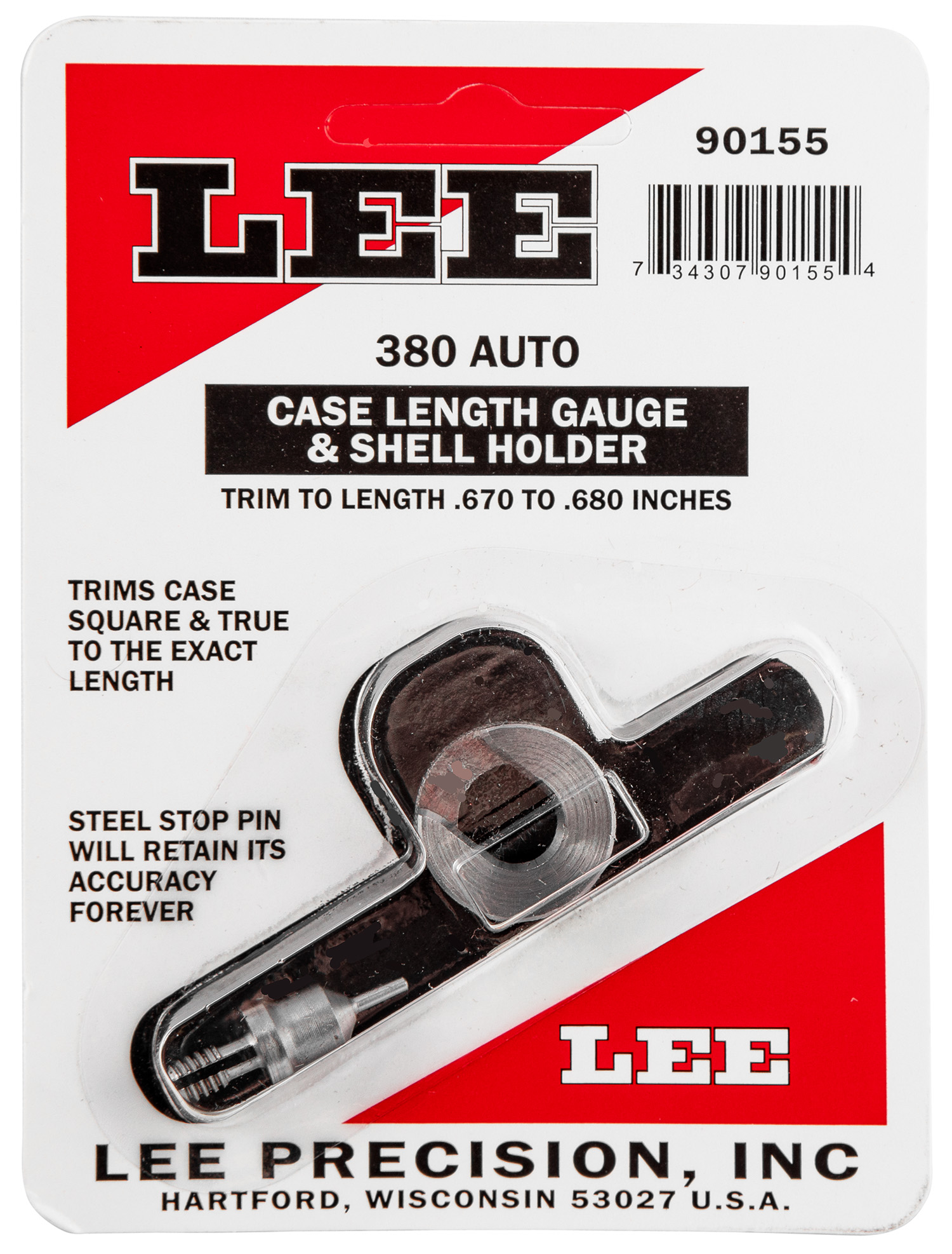 Lee Precision 90155 Case Length Gauge 380 ACP