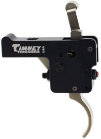 Timney Triggers 60916 Featherweight Deluxe  Curved Trigger with 3 lbs Draw Weight & Black/Nickel Finish for Howa 1500