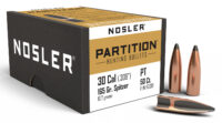 Nosler 16330 Partition 30Cal 165gr Spitzer 50/Box
