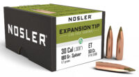 Nosler 59180 E-Tip  30Cal 180gr Spitzer 50/Box