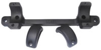 DNZ 12500 Game Reaper Scope Mount/Ring Combo Matte Black 1" Tube, Fits Browning A-Bolt/A-Bolt II Long Action Rifle, High Rings