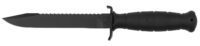 Glock KB17281 Field  7" Fixed Clip Point Plain/Saw Black High Carbon Steel Blade/ Black Textured Trimond Polymer Handle