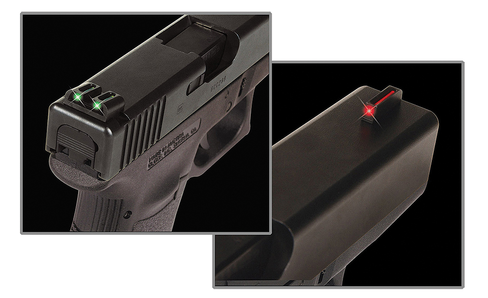 TruGlo TG131S1 Fiber-Optic Red/Fiber Optic Front Sight-Green/Fiber Optic Rear Sight Sig Sauer P-Series #8 Front/#8 Rear