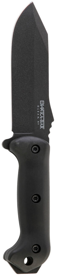 Ka-Bar BK10 Becker Crewman 5.50" Fixed Clip Point Plain Black 1095 Cro-Van Blade, Black Ultramid Handle, Includes Sheath