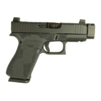 Glock 43X MOS Black Cerakote Custom Stipple Handgun 9mm Luger 10rd Magazines(2) 3.4" Barrel Accessory Rail USA Made Suppressor High Sights