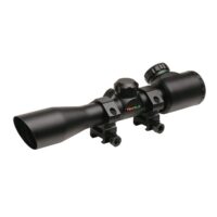 Truglo 4x32mm Crossbow Scope with Weaver Style Rings - Illuminated Dual Color Reticle Matte Black