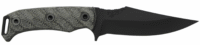HALF FACE BLADES TOSAHWI 4" BLADE, 8.1"OA, CPM S45VN STEEL, ARMORY BLK, GRAY MICARTA GRIP