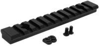 TacFire MAR105L M-LOK Accessory Picatinny Section Rail 5 Inch 11 Slots  Black Anodized