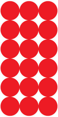 Pro-Shot P432M SplatterShot Repair Pasters Red 1" Self-Adhesive 432 Pasters