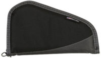 Allen 44411 Deluxe  Handgun Case Black w/Gray Trim, Foam Padding, Non-Absorbent Lining & Lockable Zipper 11" L