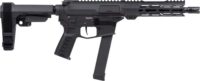 CMMG PISTOL, BANSHEE, FIXED EJECTOR, 9MM, 8", ARMOR BLK W/ADJ RIP BRACE