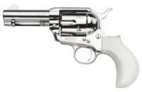 Taylors & Company 200072 1873 Cattleman 45 Colt (LC) Caliber with 3.50" Barrel, 6rd Capacity Cylinder, Overall Nickel-Plated Finish Steel  & Ivory Birdshead Synthetic Grip