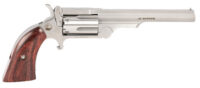 North American Arms 22MCR4 Ranger II 22 LR/22 WMR 5 Shot 4" Stainless Steel Barrel, Stainless Steel Frame, Stainless Cylinder, Rosewood Boot Grip, Exposed Hammer, Extra Cylinder