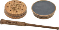 Foxpro HPSLATE Honey Pot Friction Call Attracts Turkeys, Natural Honey Locust Wood/Slate