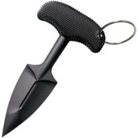 Cold Steel 92FPB FGX Push Blade II 2.25" Fixed Plain Black Griv-Ex Blade/Black Kray-Ex Handle