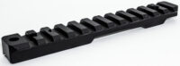 Talley P00252412 Picatinny Rail  Picatinny Black Anodized Aluminum Fits Browning T-Bolt 0 MOA