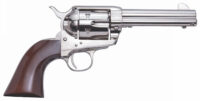 Cimarron PPP45N Pistolero  45 Colt (LC) 6 Shot, 4.75" Nickel-Plated Steel Barrel, Cylinder & Frame, Wide Front Sight, Smooth Walnut Grip