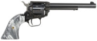 Heritage Mfg RR22B6GPRL Rough Rider  22 LR 6 Shot 6.50" Black Barrel & Cylinder Black Frame, Altamont Gray Pearl Grips