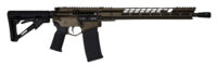 Diamondback DB1731K071 DB15  5.56x45mm NATO 16" 30+1 Midnight Bronze Adjustable Magpul CTR Stock Black Magpul MOE K2 Grip with Black Gold Lower