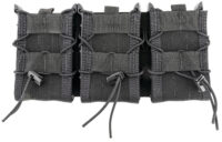 High Speed Gear 45TA00BK TACO Shingle Mag Pouch Triple Black Nylon MOLLE Compatible w/ Rifle