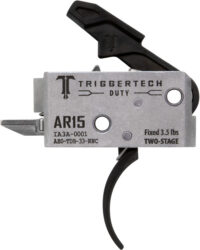 TriggerTech AH0TDB33NNC Duty  Curved Trigger Two-Stage 3.50 lbs Draw Weight Fits AR-15