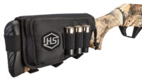 Hunters Specialties 01621 Buttstock Shell Holder  W/Pouch Holds 3 Rounds Black Polyester