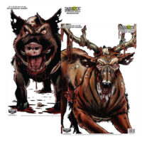 Birchwood Casey 35627 Smokehouse  Zombie Deer/Hog Hanging Smokehouse Blood Trail All Firearms 12" x 18" Impact Enhancement Splatter 8 Targets