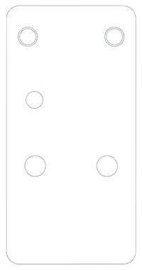 Beretta USA EUS03063 APX A1 Carry Optic Plate Black, Fits Beretta APX A1 Carry, Holosun K Series Pattern Footprint Mount