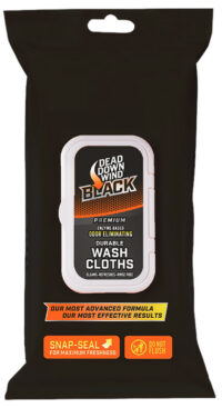 Dead Down Wind 13725 Black Premium Wash Cloth Odor Eliminator Unscented Scent 40 Count