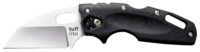 Cold Steel CS20LTZ Tuff Lite  2.50" Folding Sheepsfoot Plain AUS-8A SS Blade, 3.50" Black Textured Griv-Ex Handle