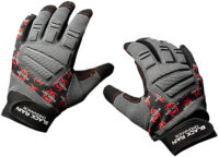 Black Rain Ordnance TACTGLOVEGRY/BLK/RDXL Tactical Gloves  Black/Gray/Red XL Velcro