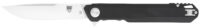CobraTec Knives CTMONBLK Monarch  3.50" Folding Plain Satin D2 Steel Blade, 4.75" Black G10 Handle