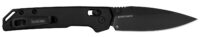 Kershaw 2051BLK Mini Iridium  3" Folding/Spear Point Plain Stonewashed D2 Steel Blade/Ice Blue Anodized 6061-T6 Aluminum Handle