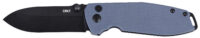 CRKT 2495G SQUID XM 2.95" Folding Plain Black Oxide D2 Steel Blade, Gray G10 Handle