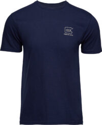 Glock AP96195 Glock Strong Tee  Navy Ringspun Cotton Short Sleeve Large