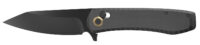 Outdoor Edge SL1C Sentinel  3.15" Folding Drop Point Plain Black Oxide 8Cr13MoV SS Blade G10 Handle