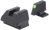 HK 51000938 Night Sight Set  Fixed Extended Green Tritium/Black Frame, Fits H&K VP9 9mm Luger