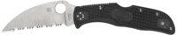 Spyderco C243FPWCBK Endela Lightweight 3.40" Folding Wharncliffe Plain VG-10 SS Blade, Black Textured FRN Handle