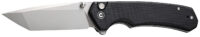 Civivi Knives C19059C-1 Brazen  3.46" Folding Tanto Plain Stonewashed D2 Steel Bladen Black Textured G10 Handle