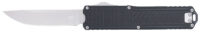 CobraTec Knives CTRNGBLKDNS Ranger  3.25" OTF Plain Stonewashed D2 Steel Blade, 4.75" Black Textured G10 Scales Handle