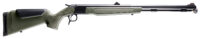 CVA PR2048N Optima  50 Cal 26" Black Nitride Fluted Barrel, Black Nitride Drilled & Tapped Steel Receiver, Fixed OD Green Synthetic Stock, Fiber Optic Sights
