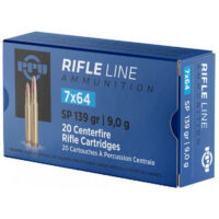 PPU METRIC RIFLE AMO 7X64 140GR PSP 20RD (10 BOXES PER CASE)