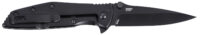 CRKT 7600K SLAG  EDC 2.95" Folding Plain Black Oxide D2 Steel Blade, Black Stainless Steel Handle