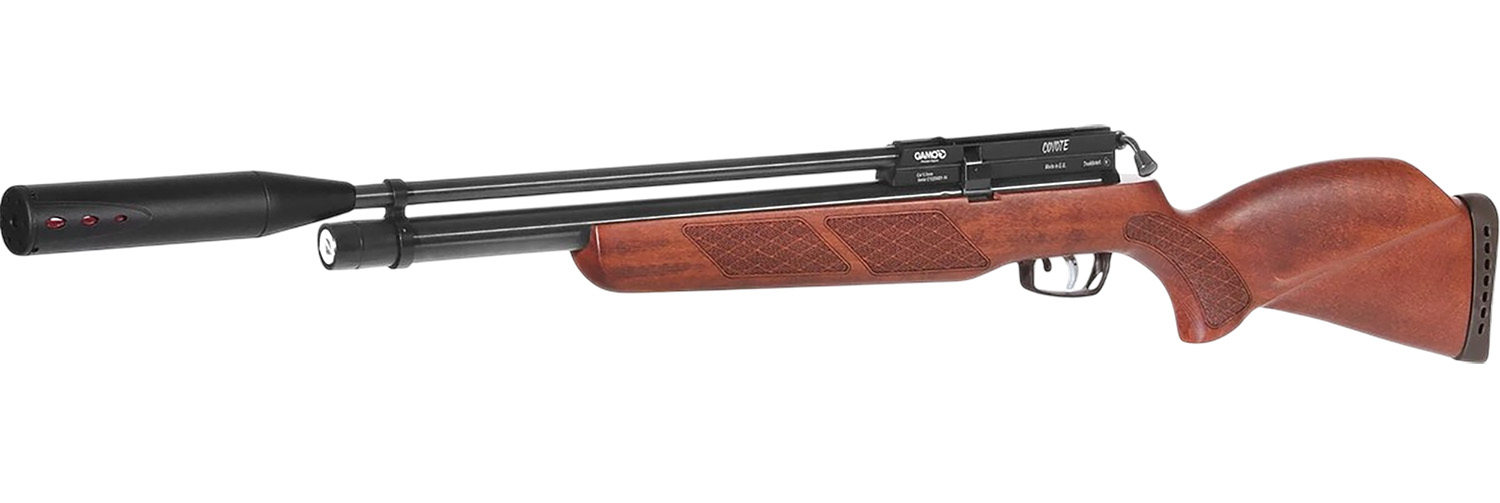 Gamo 1465S54 Coyote Whisper Fusion PCP 22 Cal 10 Shot, Match Grade Barrel, Beechwood Stock