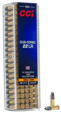 CCI 22 LR  SUB-SONIC 40GR HP 100 RD/BX 50 BX/CS