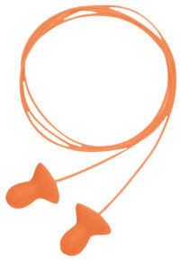 Howard Leight R01522 Corded Ear Plugs Quiet Foam 26 dB Behind The Neck Orange Adult 2 Pair