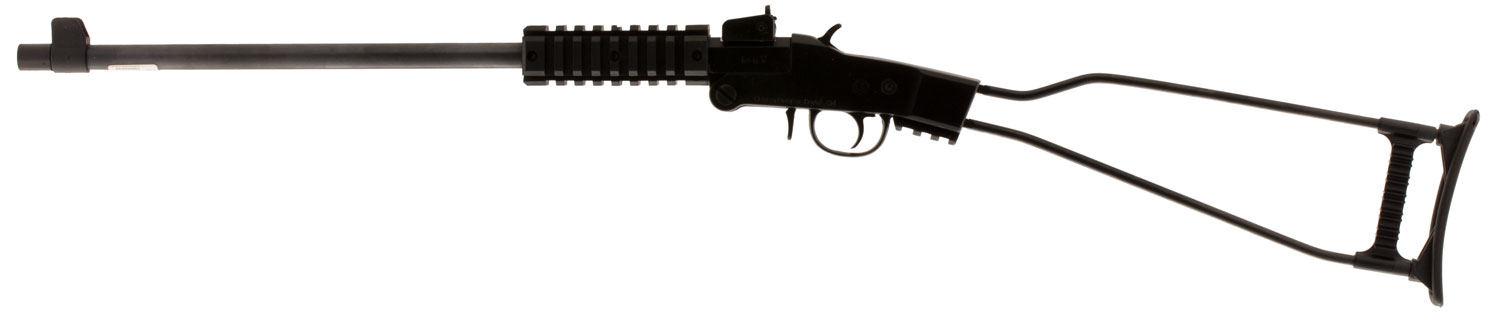 Chiappa Firearms 500145 Little Badger 17 HMR 1rd, 16.50" Blued Steel Threaded Barrel/ Black Underfolding Stock, Right Hand