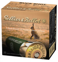 Sellier & Bellot SB12BSF Hunting 12Gauge 2.75" 12Pellets 1 1/8oz 1Buck Shot 25 Box/10 Case